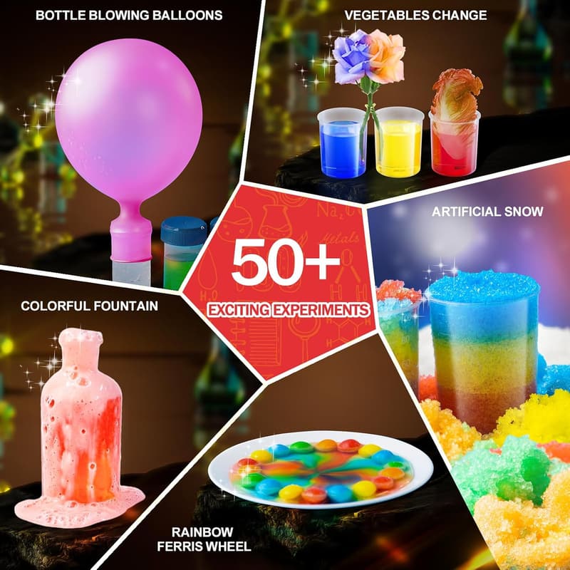 STEM Science Kit for Kids - 50 Experiments Ages 6-12