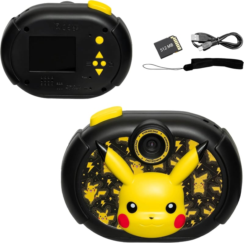 Pokemon Kids Digital Camera with Video Recording and Stickers
