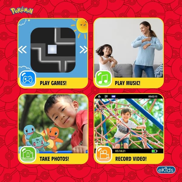 Pokemon Kids Digital Camera with Video Recording and Stickers