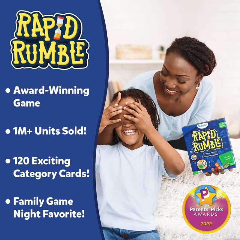 Skillmatics Rapid Rumble - Fast-Paced Family Card Game for Ages 6+