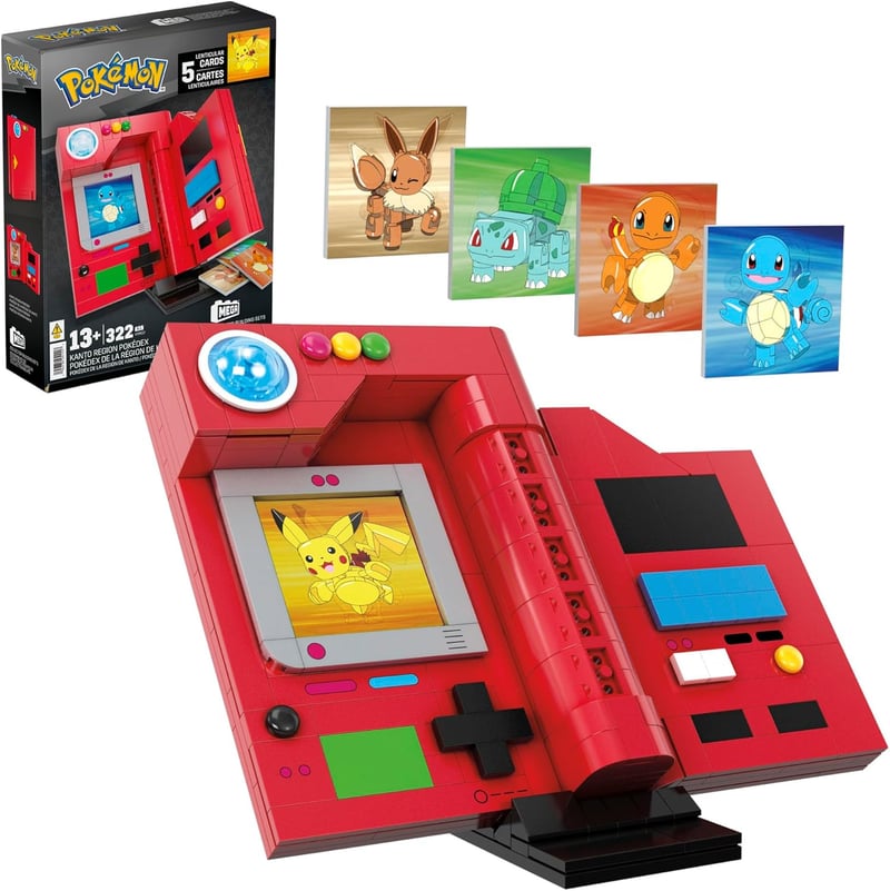 Pokémon Kanto Region Building Set with 322 Pieces & Accessories