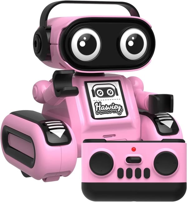 Rechargeable Pink Robot Toy for Girls 5-7 - Birthday Gift