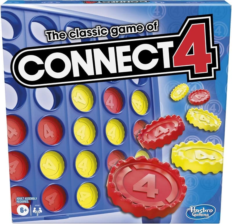 Connect 4 Classic Strategy Game for Kids and Families, Ages 6+