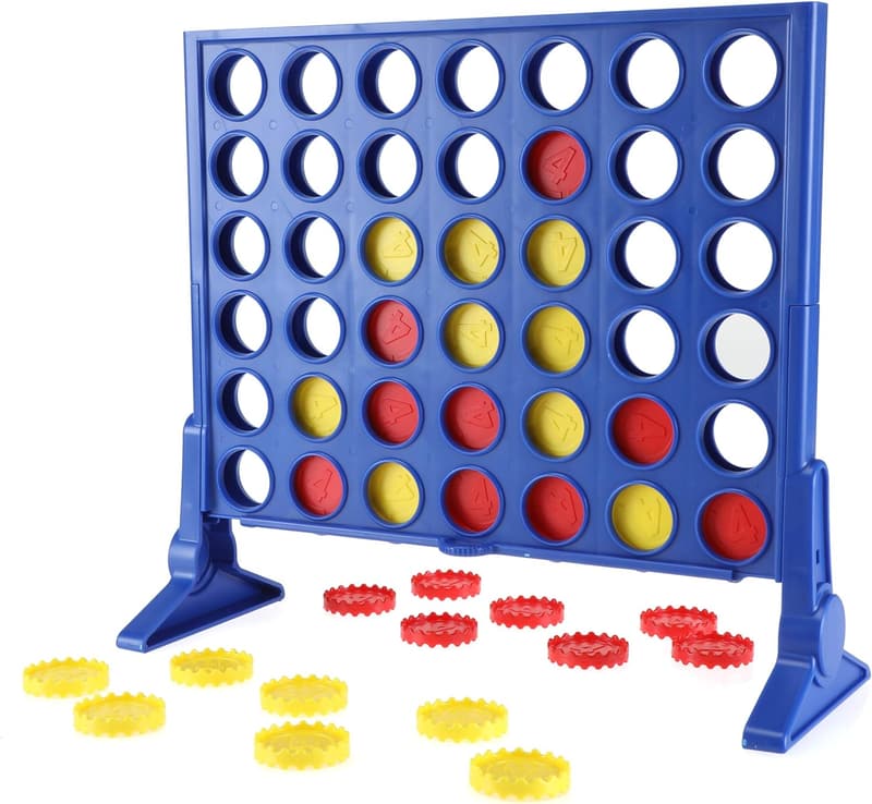 Connect 4 Classic Strategy Game for Kids and Families, Ages 6+