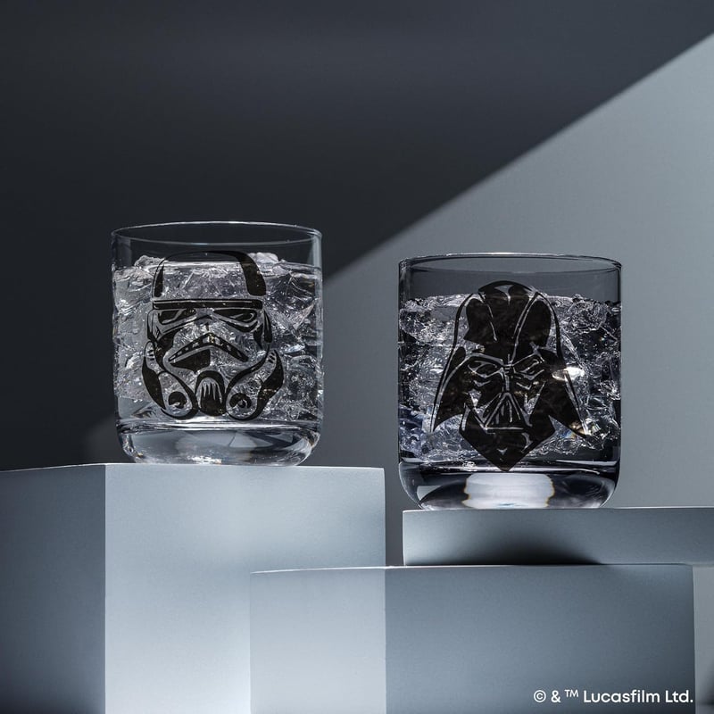 Star Wars Dark Side Glass Tumbler Set - 10oz, 2 Cups