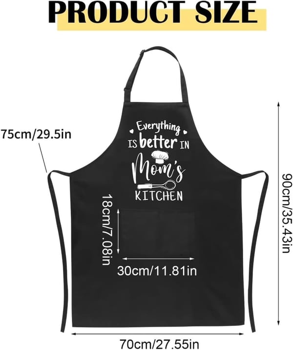 Funny Kitchen Apron Set with Utensils & Cutting Board for Mom