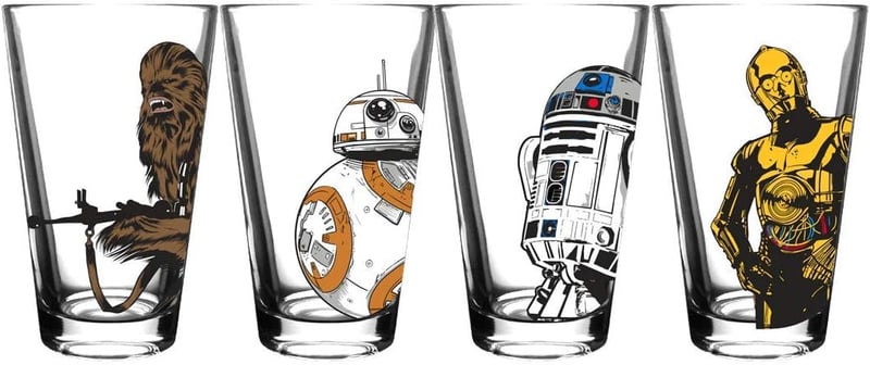 Star Wars Classic Pint Glass Set - 16 oz, Set of 4