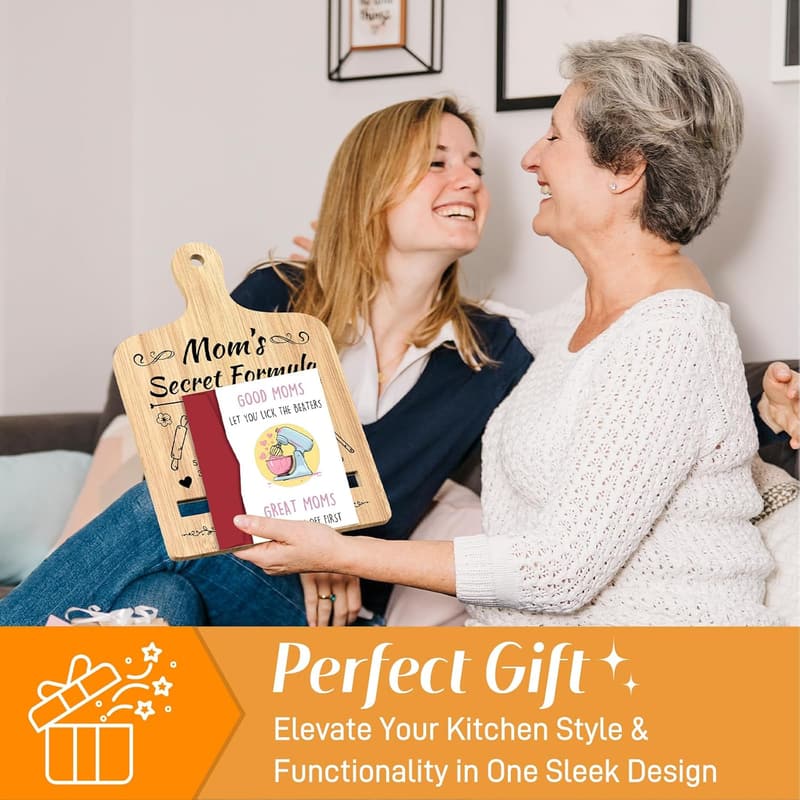 Mother's Day Cookbook Stand with Card for Moms