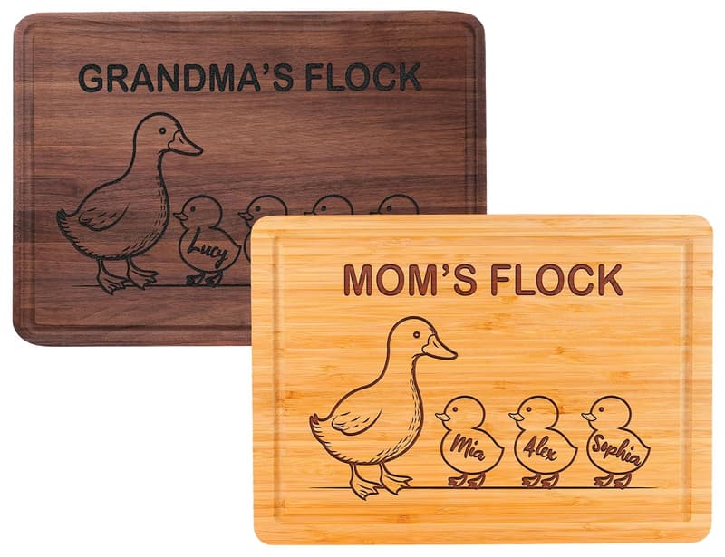 Custom Engraved Cutting Board for Mom - Perfect Mother's Day Gift