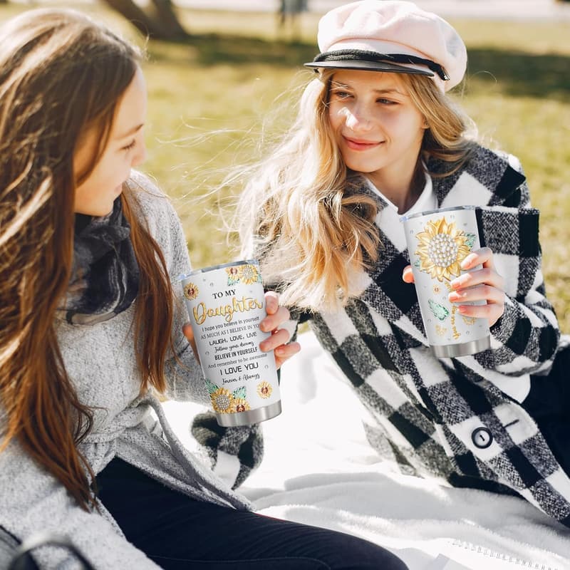 Daughter Gift Tumblers 20oz - From Mom/Dad for Any Occasion