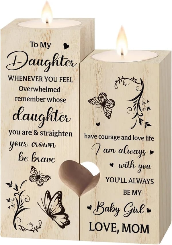 Mother's Day Candle Holders - Gifts from Mom for Daughters