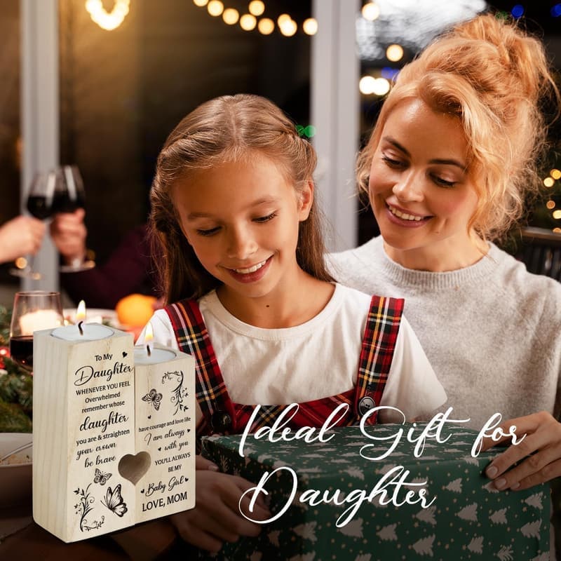 Mother's Day Candle Holders - Gifts from Mom for Daughters