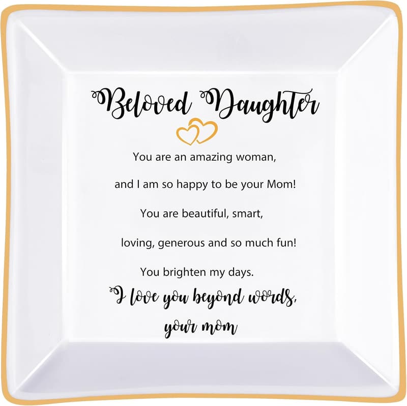 Beloved Daughter Trinket Dish - Gifts from Mom