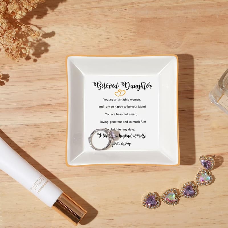 Beloved Daughter Trinket Dish - Gifts from Mom