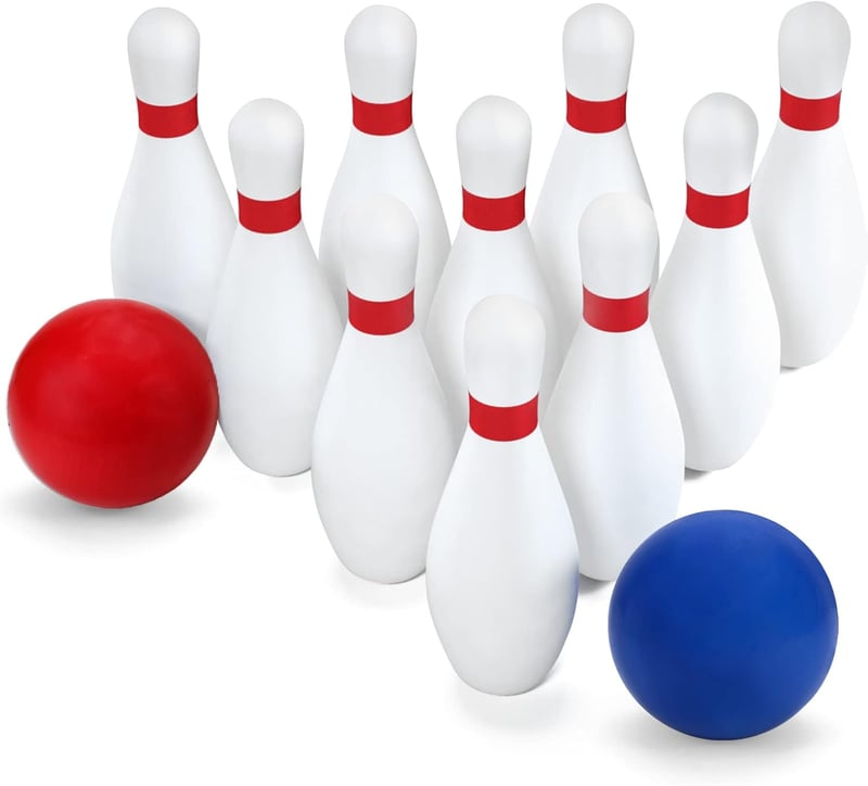 Kids Bowling Set - Soft Foam Pins & Balls for Toddlers 3-8