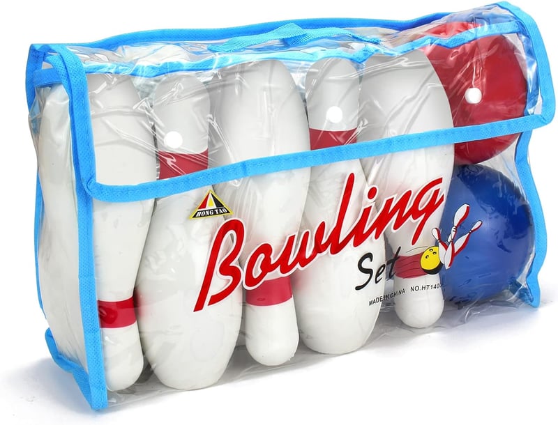 Kids Bowling Set - Soft Foam Pins & Balls for Toddlers 3-8