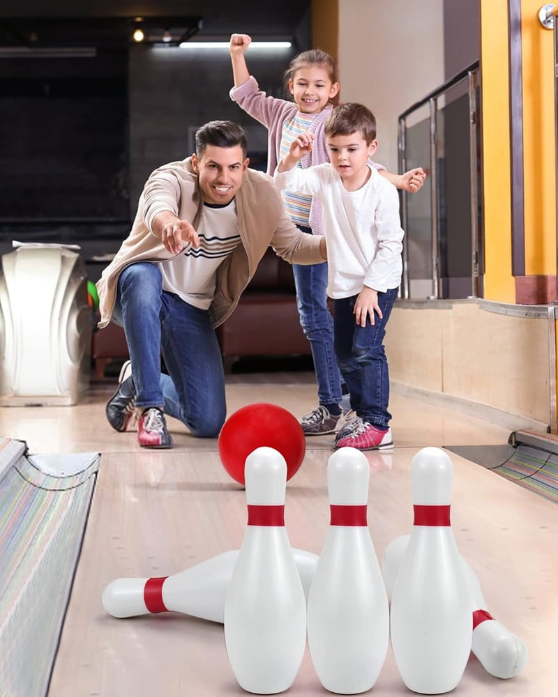 Kids Bowling Set - Soft Foam Pins & Balls for Toddlers 3-8