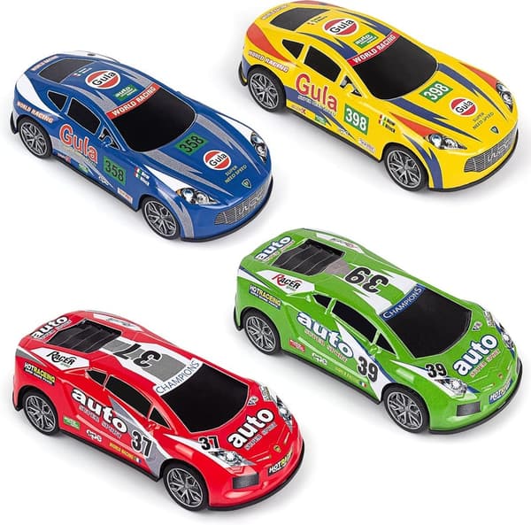 Push and Go Race Trucks Toy Cars Set for Toddlers