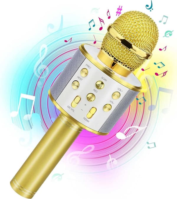 Bluetooth Karaoke Microphone for Kids - Birthday Gift for Girls