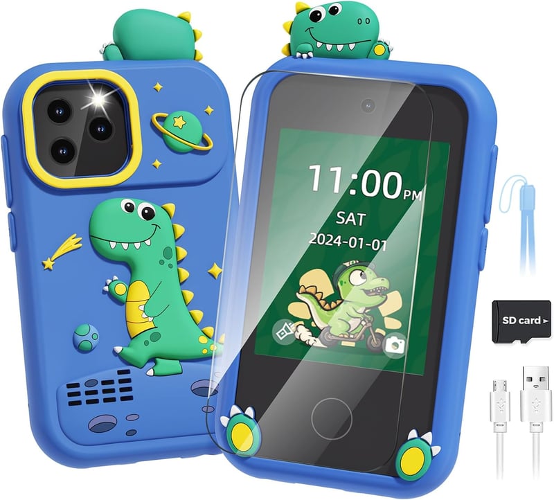 Kids Dinosaur Smartphone Toy with Games - Ages 4-10