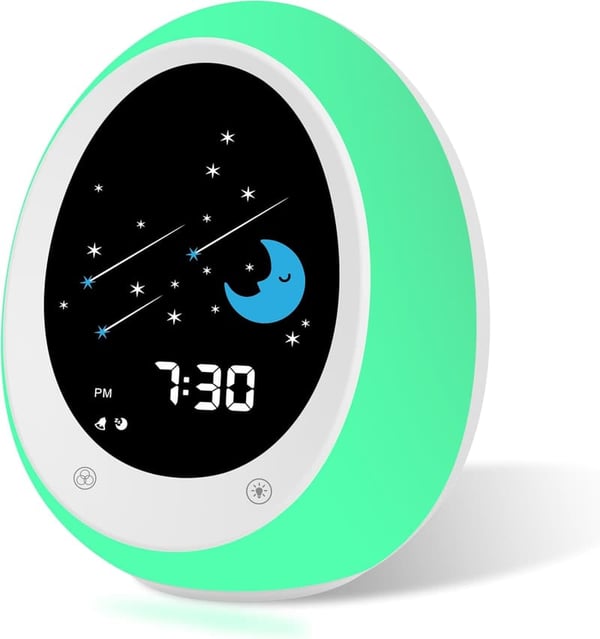 Toddler Sleep Training Clock with Sound & Night Light