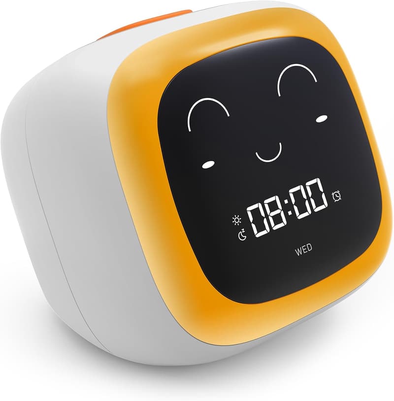 Kids' Sleep Training Alarm Clock with Night Light & Sound Machine