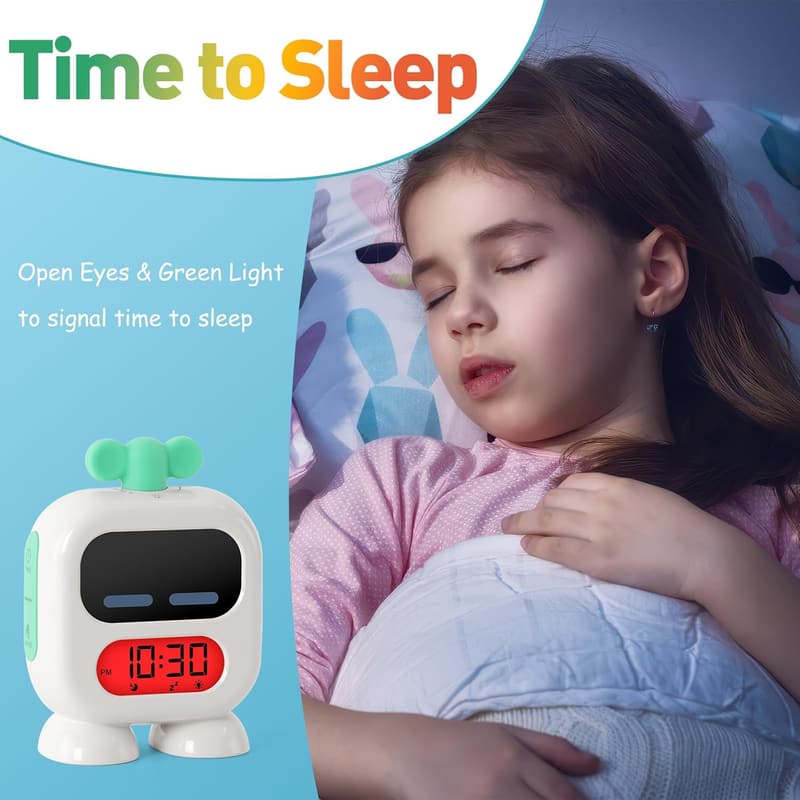 Children's Sleep Training Alarm Clock with Light and Nap Timer