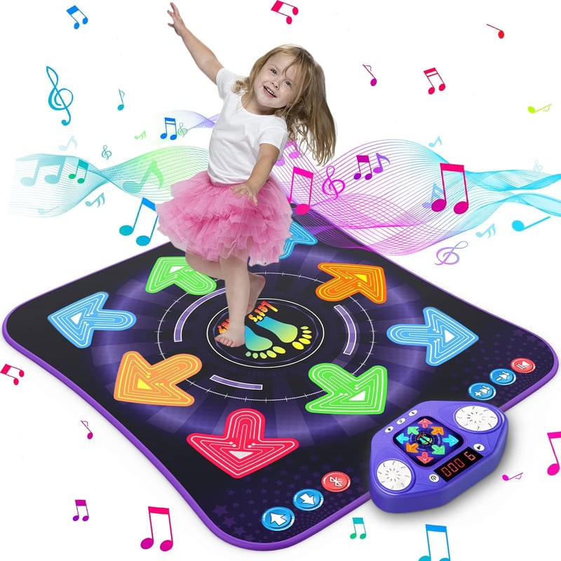 Light-Up Bluetooth Dance Mat for Kids Ages 3-12