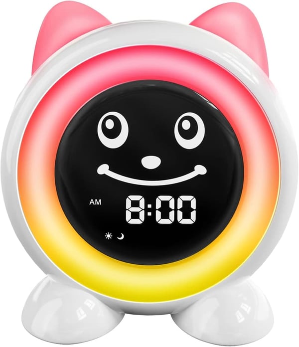 Kids Sleep Training Alarm Clock with Night Light & Nap Timer