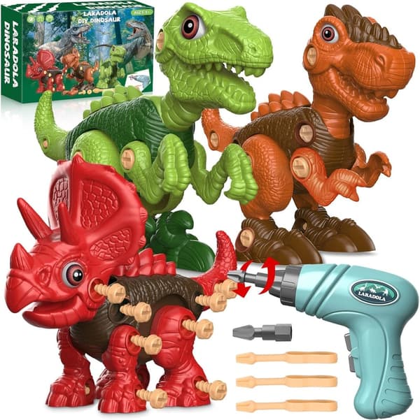 Take Apart Dinosaur Building Toy Set for Boys Age 4-8