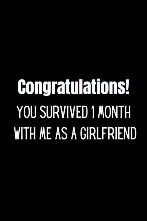 1 Month Anniversary Notebook for Boyfriend - Funny Gift