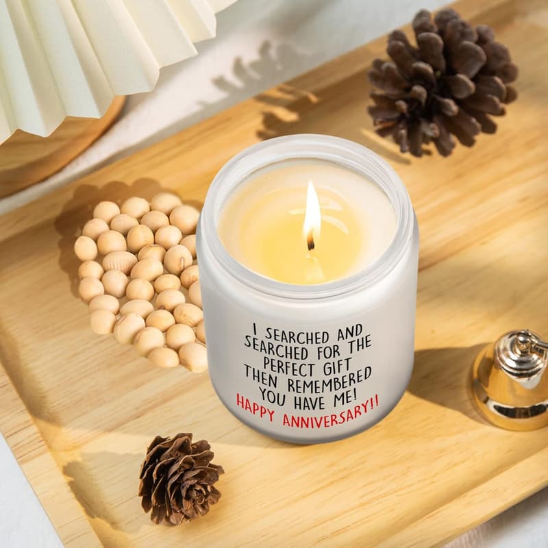 Anniversary Candles Gift Set for Couples