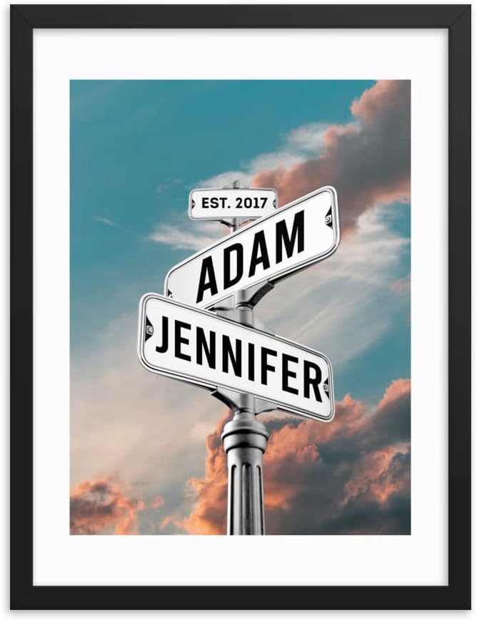 Custom Street Sign Print - Personalized Wedding or Anniversary Gift