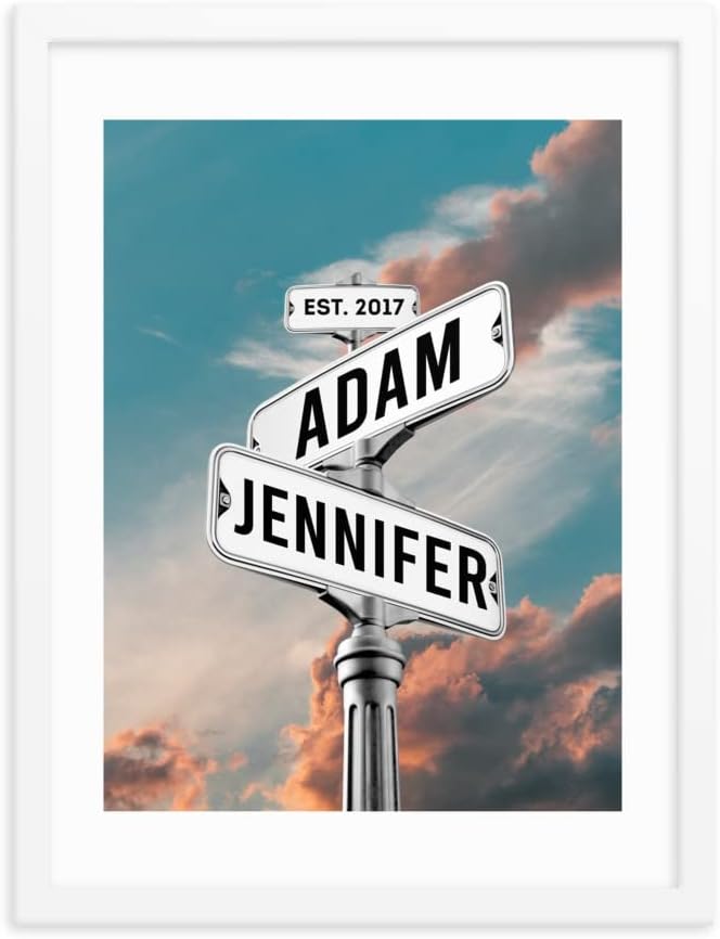 Custom Street Sign Print - Personalized Wedding or Anniversary Gift