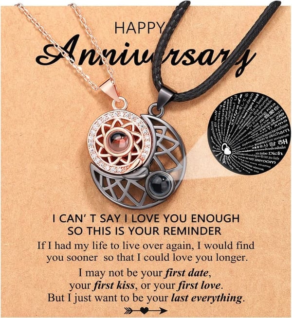 Anniversary Couple Necklace for Him/Her - Personal Gift