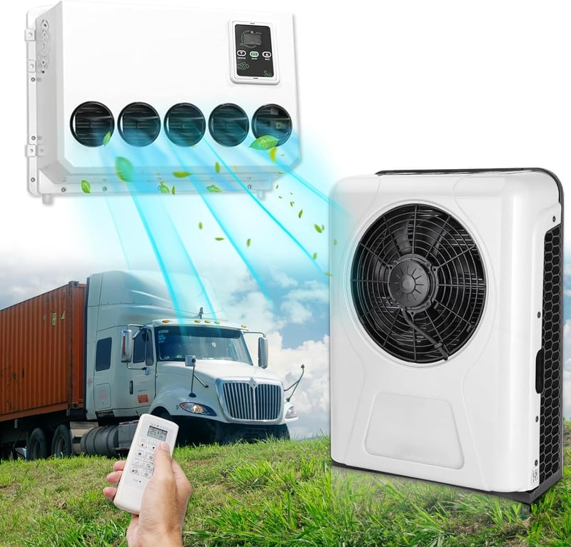 12V Mini Split AC Unit, 12000 BTU for Trucks & Trailers