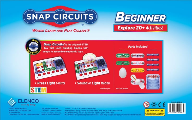Snap Circuits Beginner Electronics Kit for Ages 5-9