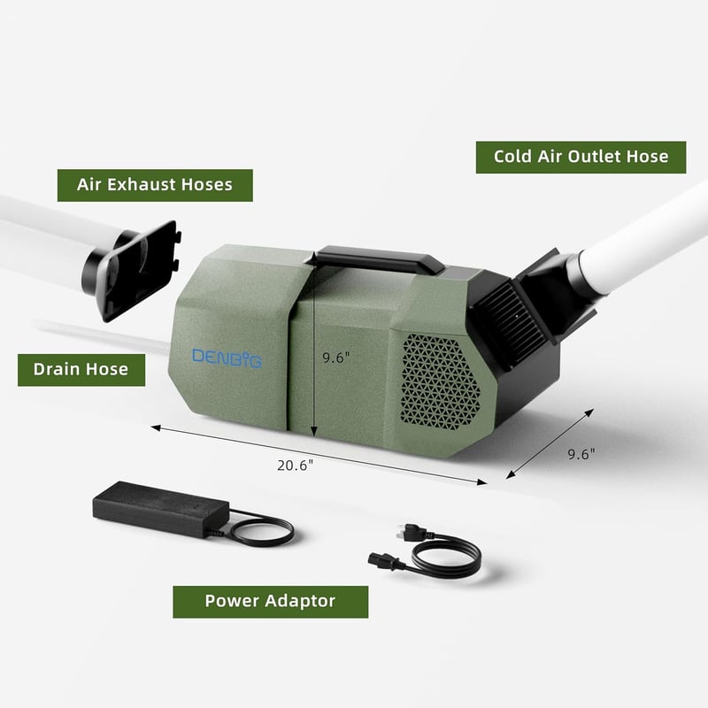 1,500 BTU Portable Air Conditioner for Camping and Small Spaces