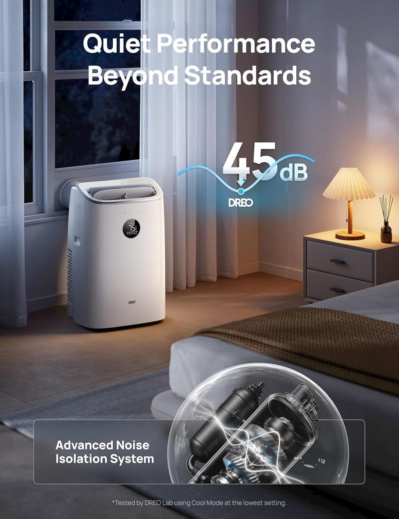 Dreo 8,000 BTU Portable Air Conditioner with Smart Features