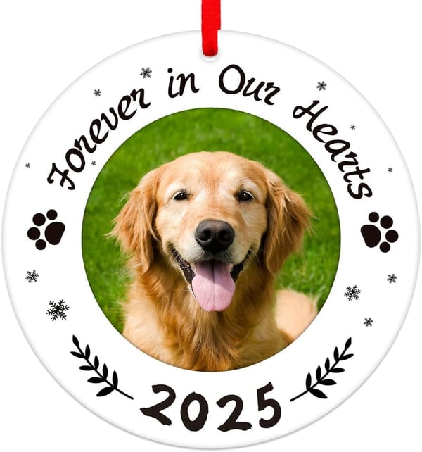 Pet Memorial Christmas Ornaments - Forever in Our Hearts