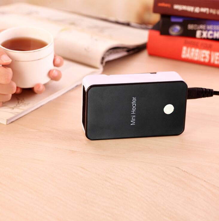 Portable Energy-Saving Electric Fan Heater - Black