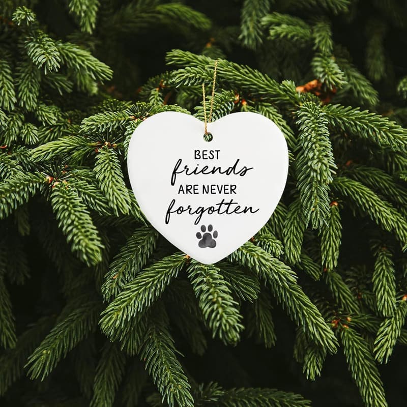 Pet Memorial Heart Plaque - Sympathy Keepsake Ornament