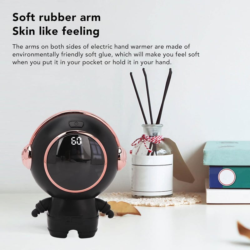 Portable USB Rechargeable Heater for Fast Winter Heating (Black)