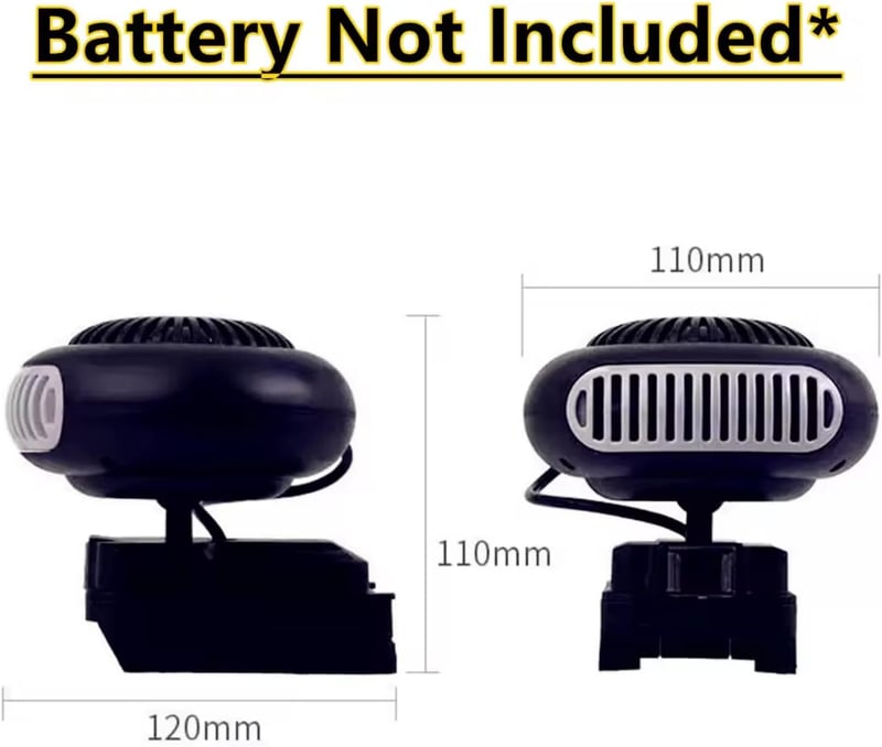 Portable Electric Space Heater with Thermostat - 170W