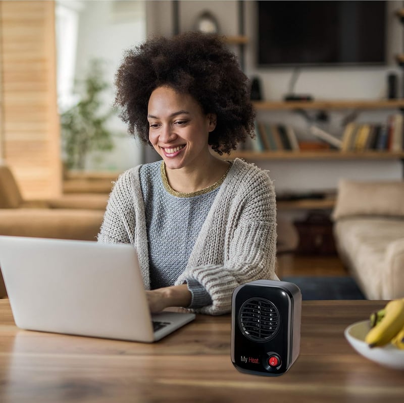 Lasko MyHeat Mini Space Heater - 200W, 6 Inches, Black