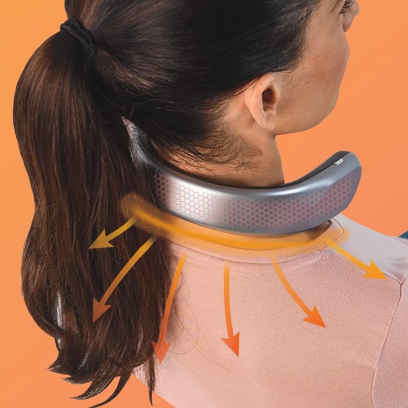 Wearable Neck Heater - Cordless, USB Rechargeable, 4 Heat Settings