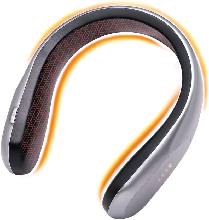 Wearable Neck Heater - Cordless, USB Rechargeable, 4 Heat Settings