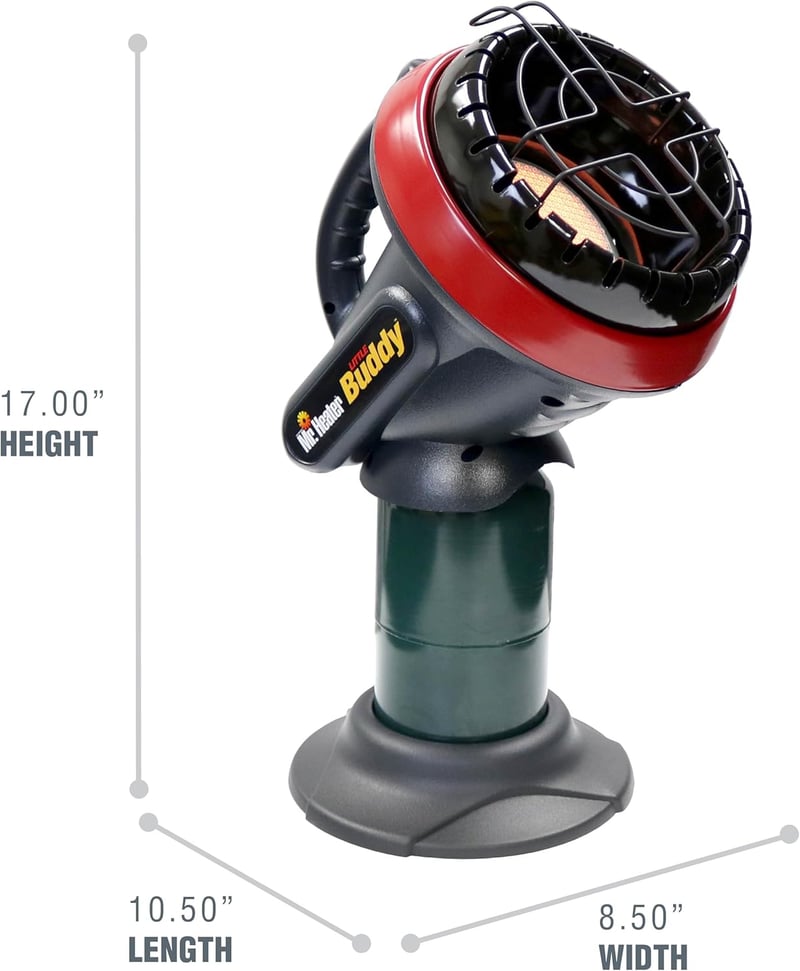 Indoor Safe Propane Heater - Mr. Heater Little Buddy 3800-BTU