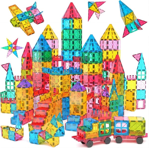 Magnetic Building Blocks Set for Kids - STEM Construction Toy