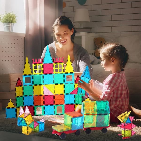 Magnetic Building Blocks Set for Kids - STEM Construction Toy